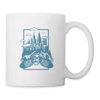 Environment and climate protection turtle - Mug - white - Right