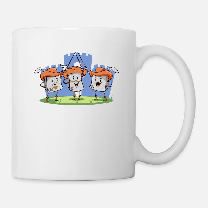 Les 3 Mousquetaires Ctrl ALT ENTF Internet Humour - Mug blanc - blanc