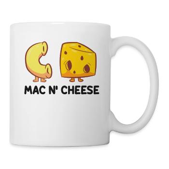 Funny Mac And Cheese Food Lover Powered By Mac & - Mug - white - Right
