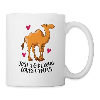 Nur Ein Mädchen Das Kamele Liebt Wüste Kamele - Tasse - Weiß - Rechts