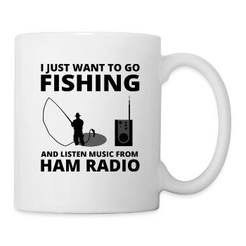Amateur Ham Radio Operator Fishing Lover Gift - Mug - white - Right