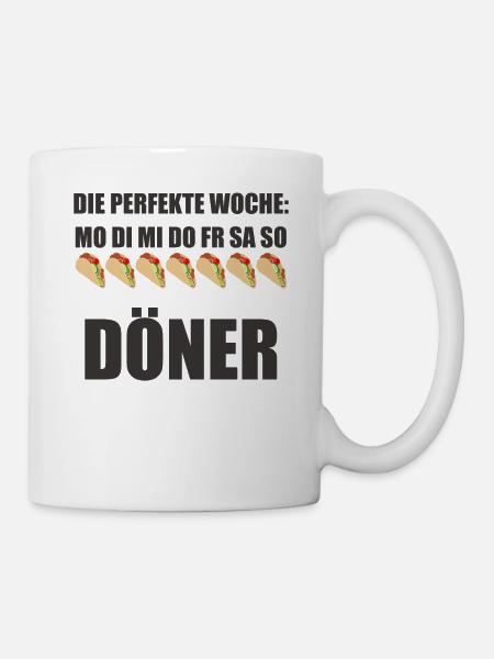 Döner Dönerbude Döner Kebab Dürüm Dönermann - Tasse - Weiß