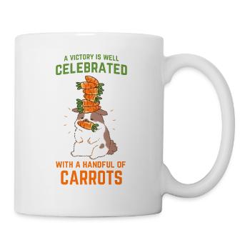 Feast rabbit carrot bunny vegetables - Mug - white - Right