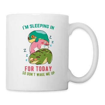 grenouille endormie - ne vous réveillez pas - Mug blanc - blanc - Droite