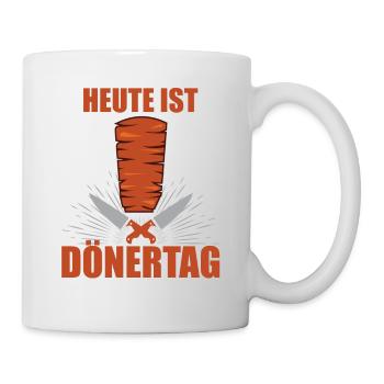 Döner Dönerbude Döner Kebab Dürüm Dönermann - Tasse - Weiß - Rechts