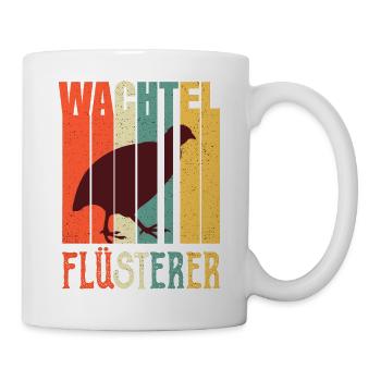 Wachtel Flüsterer - Tasse - Weiß - Rechts