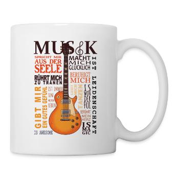 Music Guitar Passion Funny Gift Idea - Mug - white - Right