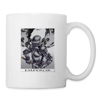 Emperor Tarot Karte Style - Tasse - Weiß - Rechts