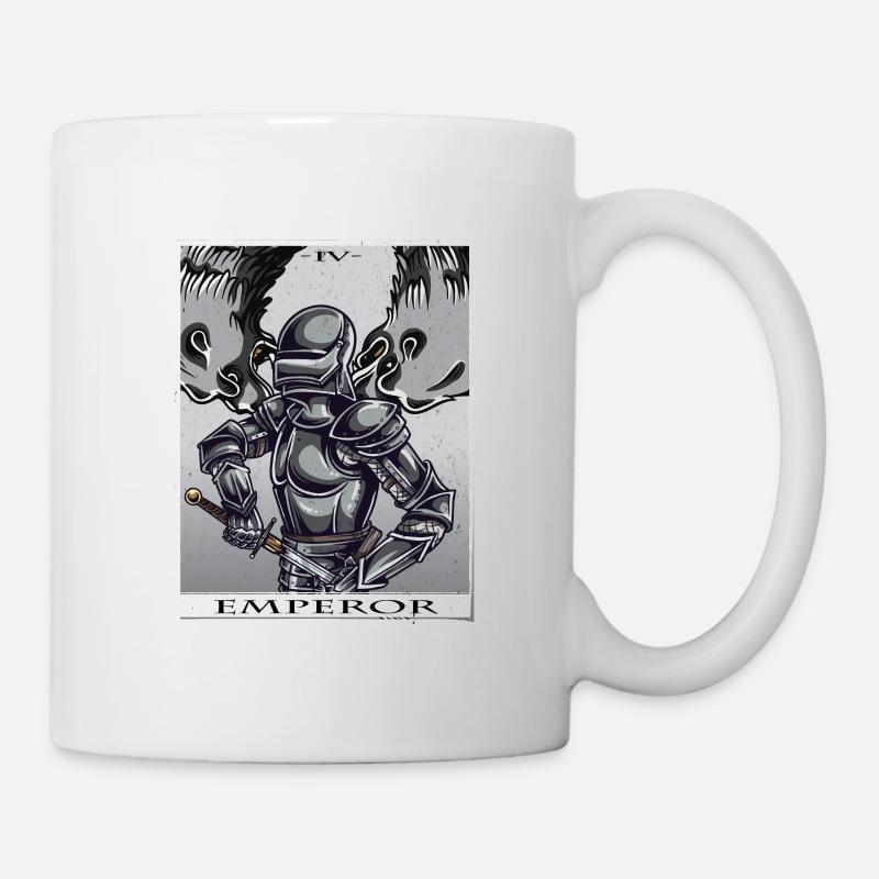 Emperor Tarot Karte Style - Tasse - Weiß