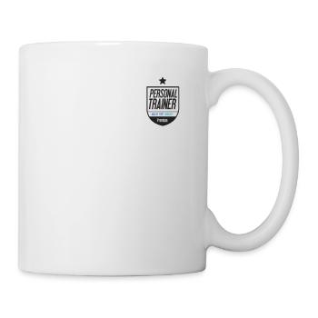 Personal trainer workout and fitness design - Mug - white - Right