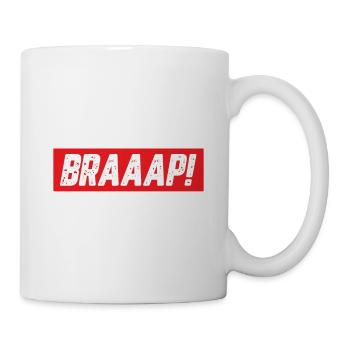 Motocross Dirtbike Dirt Bike Cross Fahrer Braap - Tasse - Weiß - Rechts
