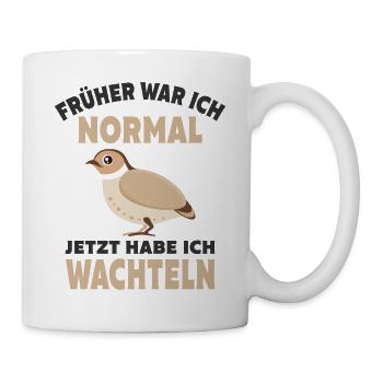 Wachtel - Tasse - Weiß - Rechts