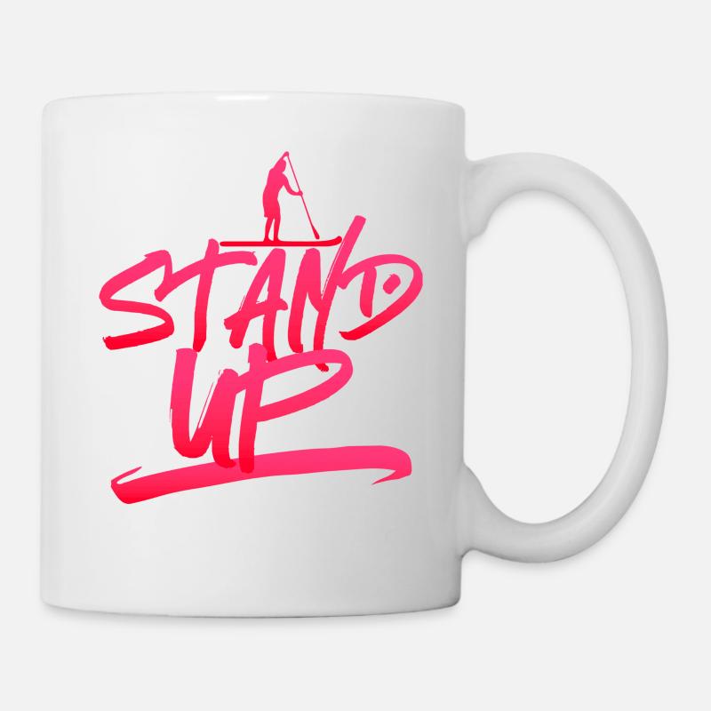 SUP Stand Up Paddling - Tasse - Weiß