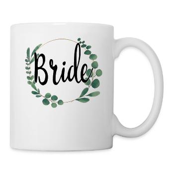 Mariée mariée pour être couronne de fleurs fleurs engagement JGA - Mug blanc - blanc - Droite