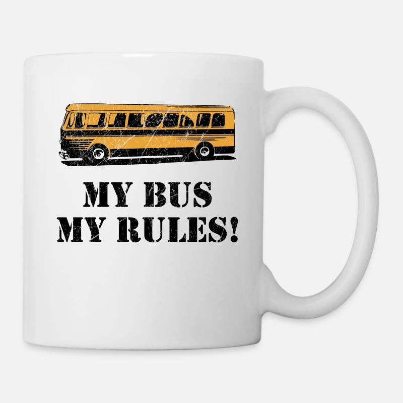 Cadeau de transport public de chauffeur de bus - Mug blanc - blanc