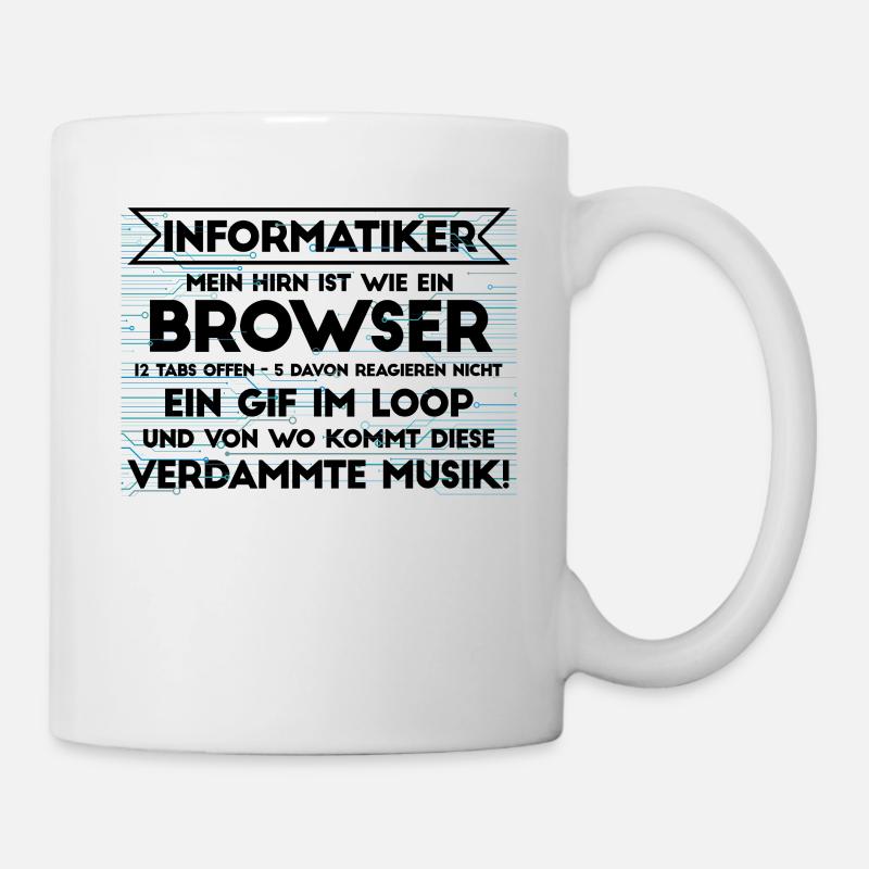 Informatiker Informatik Programmierer Nerd Geek - Tasse - Weiß