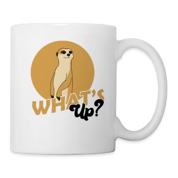 Erdmännchen, Erdmännchen süss, Erdmännchen Wache - Mug - white - Right