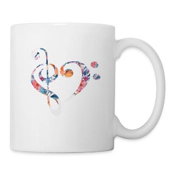 Forme de coeur de clé - Mug blanc - blanc - Droite