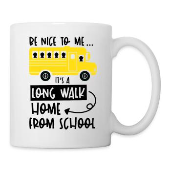 Chauffeur de bus scolaire chauffeur d'autobus scolaire - Mug blanc - blanc - Droite