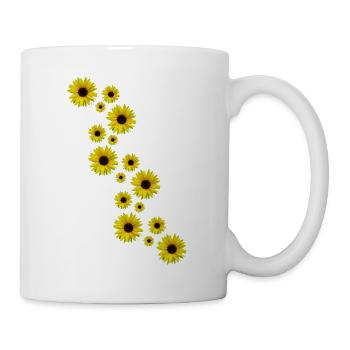 yellow sunflowers, sunflowers, flowers, flowers - Mug - white - Right