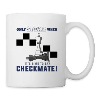 Chess, chess checkmate, chess pawns - Mug - white - Right