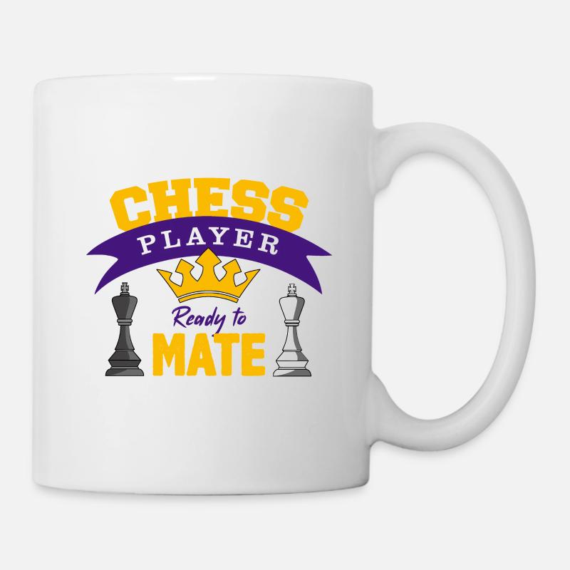 Schach, Schach Schachspiel, Schach Brettspiel - Tasse - Weiß