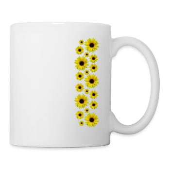 Sunflowers, sunflowers, flowers, flowers, floral - Mug - white - Right