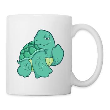 Fuck You Turtle Chill Turtle Gift - Mug - white - Right