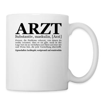 lustiges Arzt Geschenk Ärztin Ärzte Doktor Idee - Tasse - Weiß - Rechts