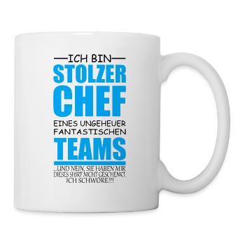 lustiges Chef Geschenk stolzer Chef Idee - Tasse - Weiß - Rechts