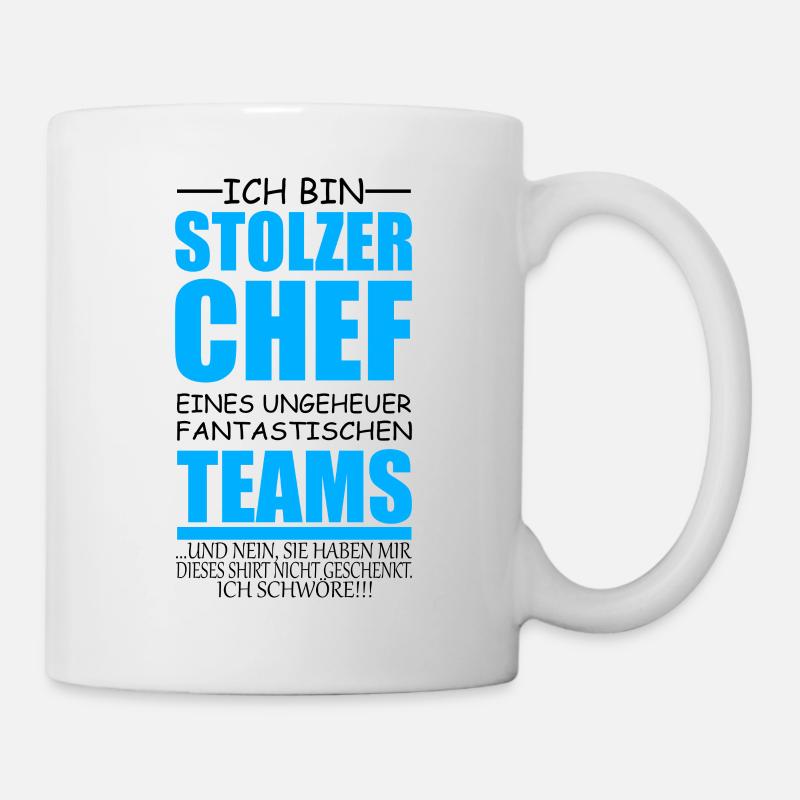 lustiges Chef Geschenk stolzer Chef Idee - Tasse - Weiß