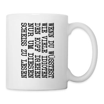 Büro Arbeit Kollege lustiger Spruch Geschenk - Tasse - Weiß - Rechts