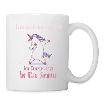 Einschulung Schulanfang Kindergarten Schulstart - Tasse - Weiß - Rechts