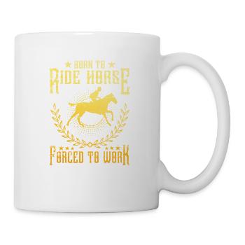 Pferdesport - Tasse - Weiß - Rechts
