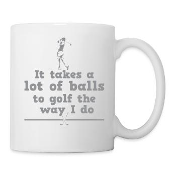 Golf golf father golf player - Mug - white - Right