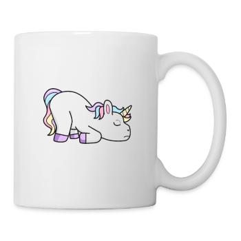 Unicorn tired - Mug - white - Right