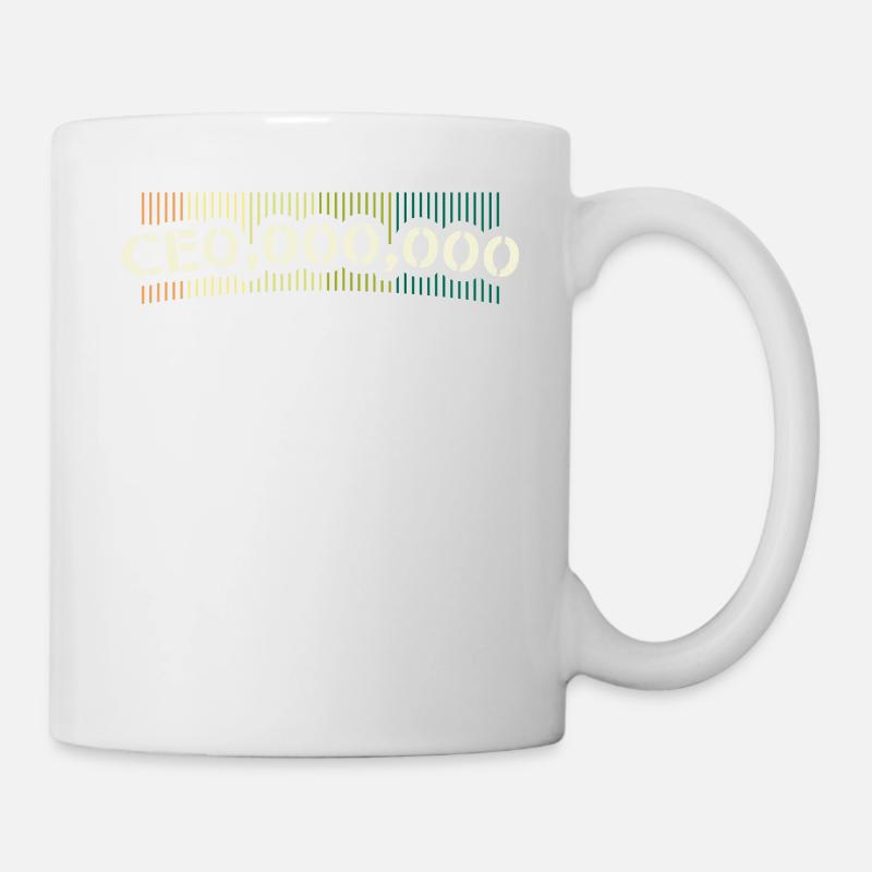 Motif du PDG propriétaire - Mug blanc - blanc