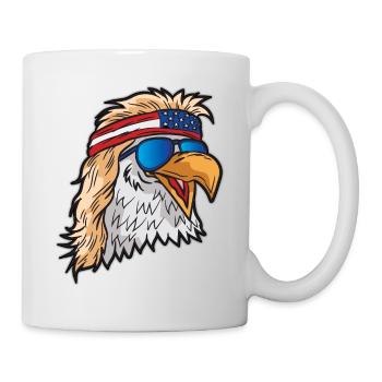 American bald eagle Patriot USA - Mug - white - Right