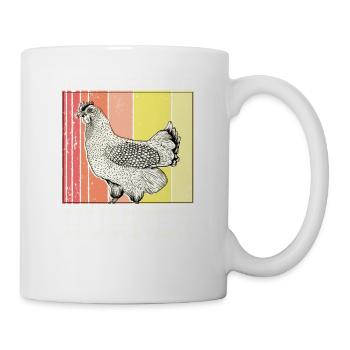 Mich Gibt Es Nur Mit Hühner Huhn Lustig - Tasse - Weiß - Rechts
