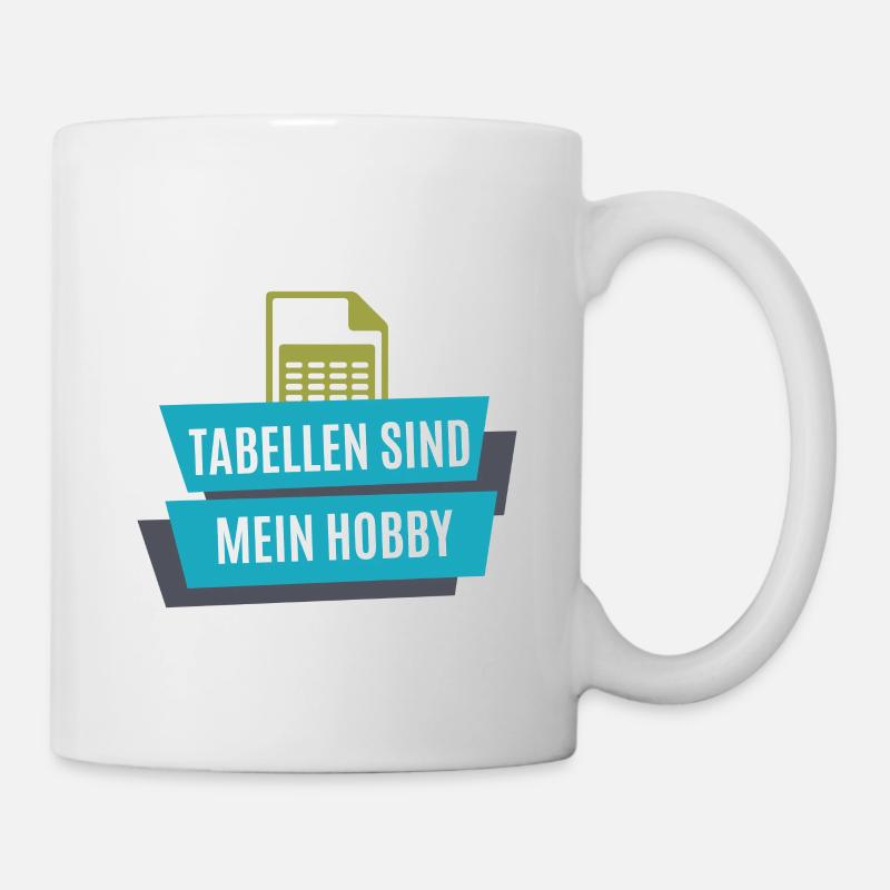 Tabelle - Buchhalter - Tasse - Weiß