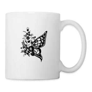 Butterfly flower gift - Mug - white - Right