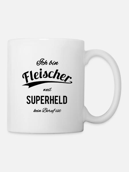 Fleischer - Tasse - Weiß