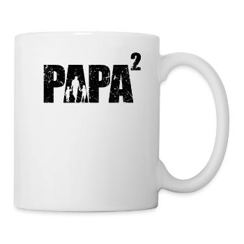 Daddy High 2 Pregnant Gift Daddy Twins - Mug - white - Right