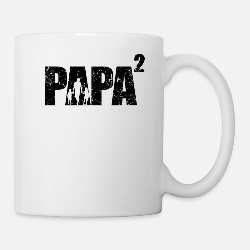 Papa High 2 Cadeaux Enceintes Papa Jumeaux - Mug blanc - blanc