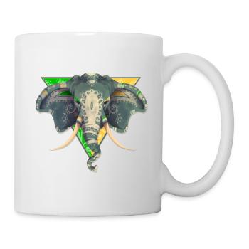 Indian Elephant Africa Safari Big Five - Mug blanc - blanc - Droite