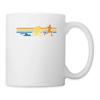 Swim Bike Run Vintage - Mug blanc - blanc - Droite