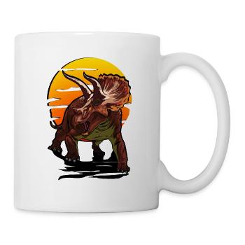 Cadeau de dinosaure tricératops cool pour les dinosaures - Mug blanc - blanc - Droite