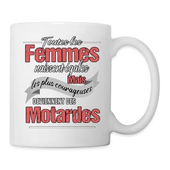 Motarde - Mug blanc - blanc - Droite