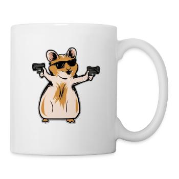 Hamster Lustiges Haustier Nagetier Geschenk - Tasse - Weiß - Rechts