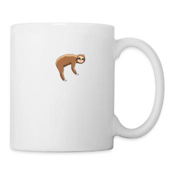 Chemise de cyclisme drôle - Cadeaux drôles de cycliste - Paresseux - Mug blanc - blanc - Droite